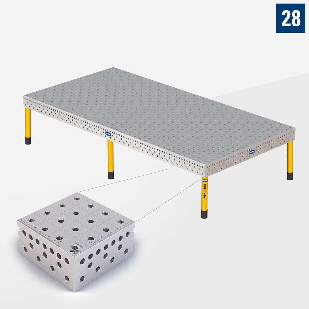 3D Сварочный стол PE28 4000х2000 Стандартное исполнение Со стандартными опорами