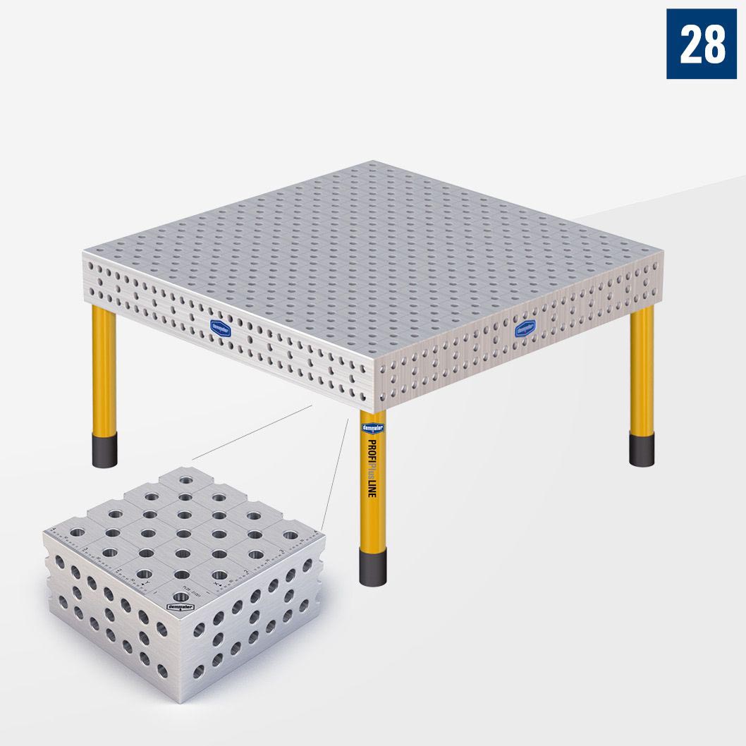 PROFIPlusLINE PL 3D Сварочный стол 28 1500х1500 Стандартное исполнение Со стандартными опорами