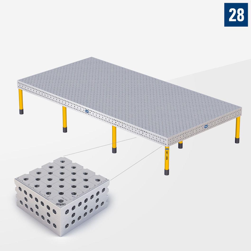 PROFIPlusLINE PL 3D Сварочный стол 28 4800х2400 Стандартное исполнение Со стандартными опорами