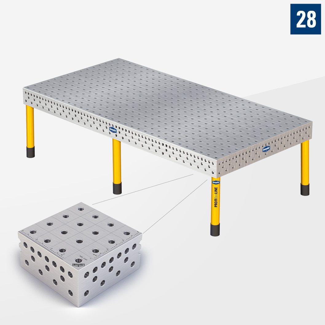 3D Сварочный стол PE28 3000х1500 Стандартное исполнение Со стандартными опорами