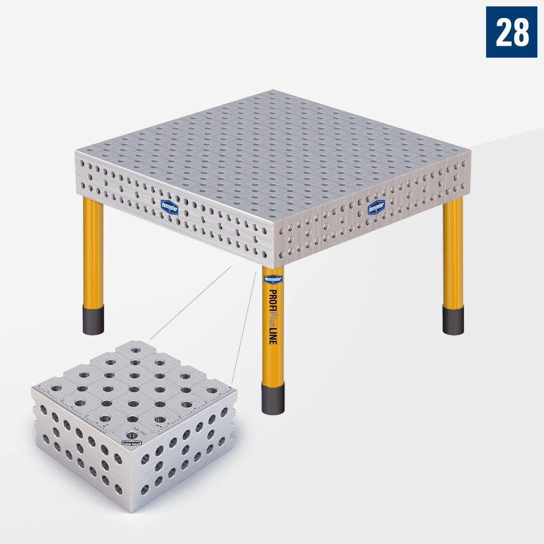 PROFIPlusLINE PL 3D Сварочный стол 28 1200х1200 Стандартное исполнение Со стандартными опорами