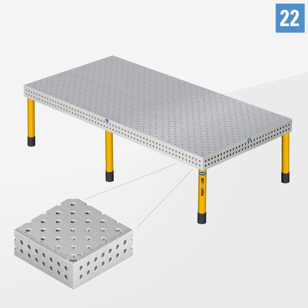 PROFIPlusLINE PL 3D table 22 3000х1500 Стандартное исполнение Со стандартными опорами