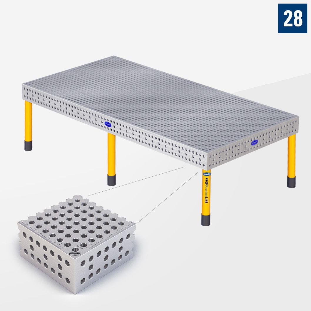 PROFI Premium LINE PP 3D Сварочный стол 3000х1500 Стандартное исполнение Со стандартными опорами