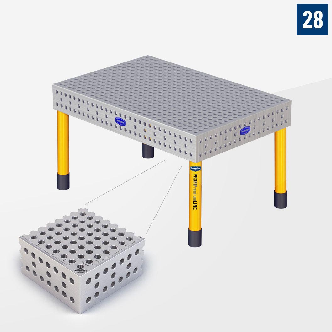 PROFI Premium LINE PP 3D Сварочный стол 1500х1000 Стандартное исполнение Со стандартными опорами