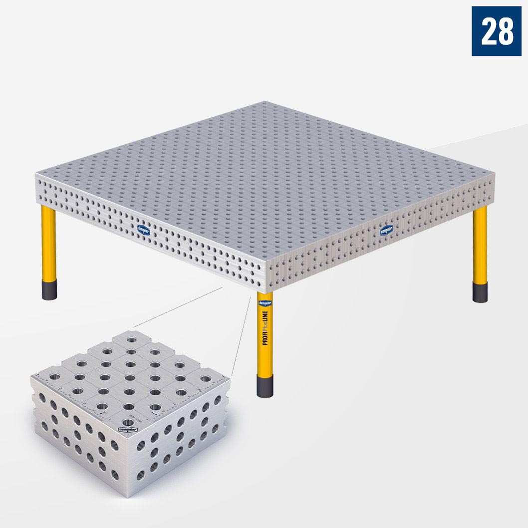 PROFIPlusLINE PL 3D Сварочный стол 28 2000х2000 Стандартное исполнение Со стандартными опорами